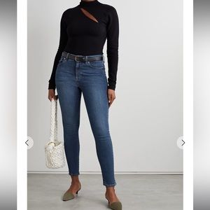 Good American Good Legs High Rise size 8 women’s skinny denim jeans.